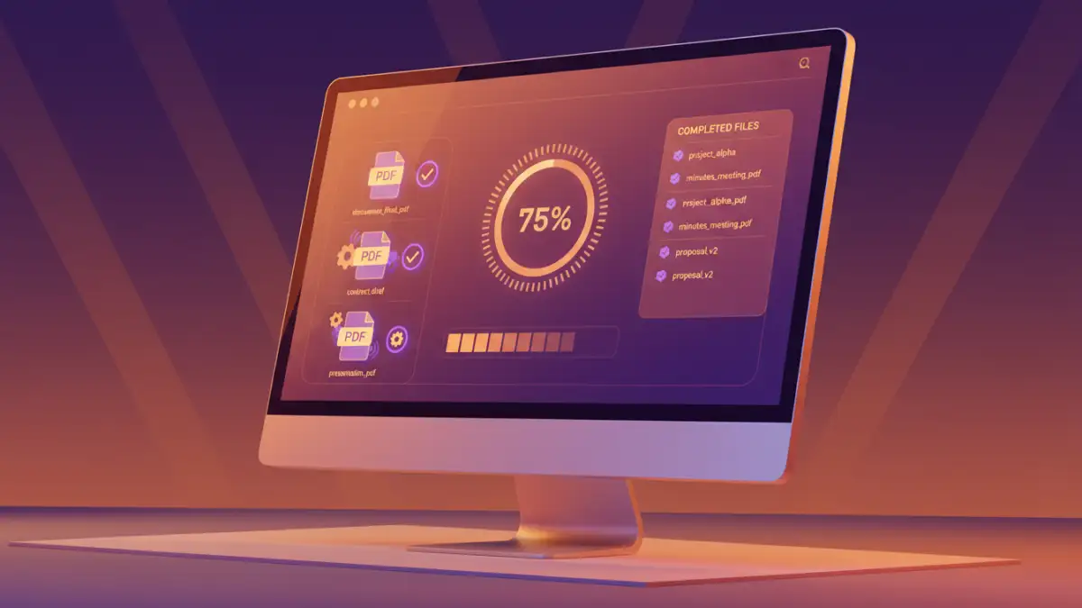 batch ocr documents - Software interface for batch OCR processing of multiple PDF documents