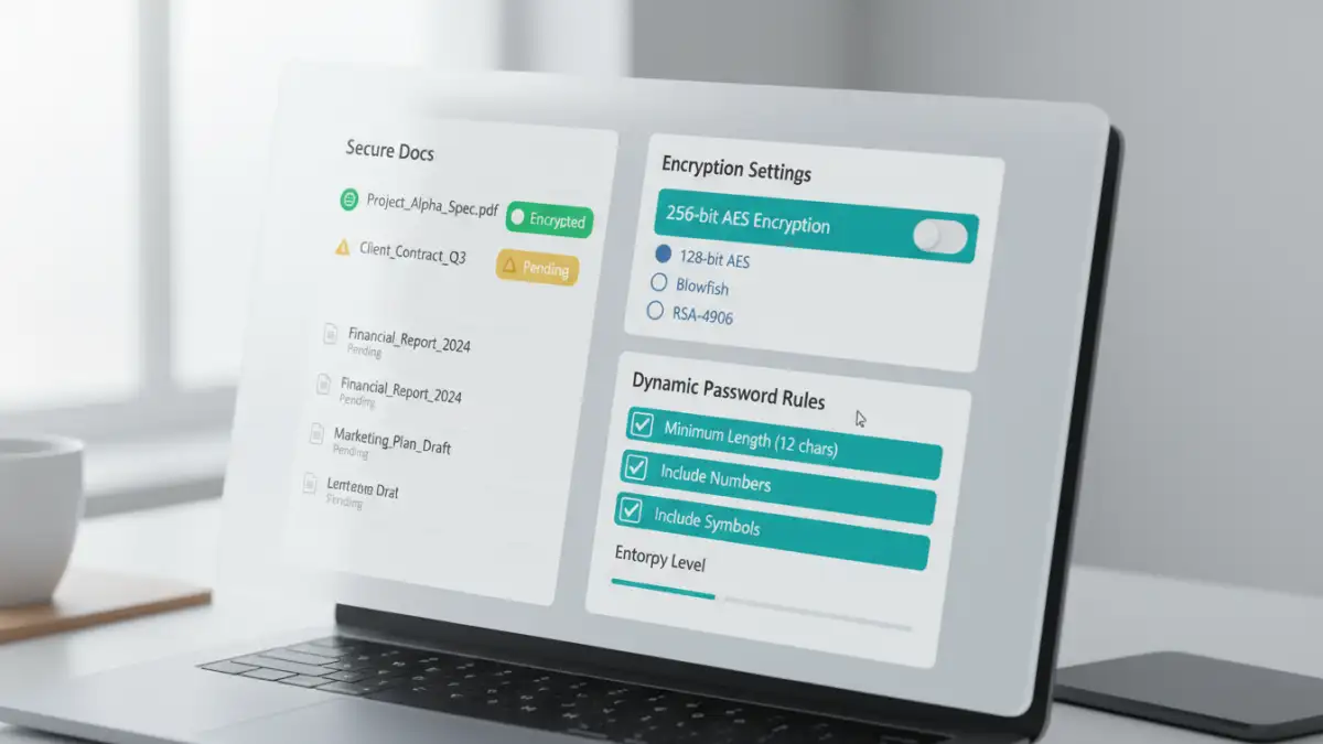 batch pdf password protection batch pdf password protection - A screenshot of an enterprise PDF tool used to automate document security.