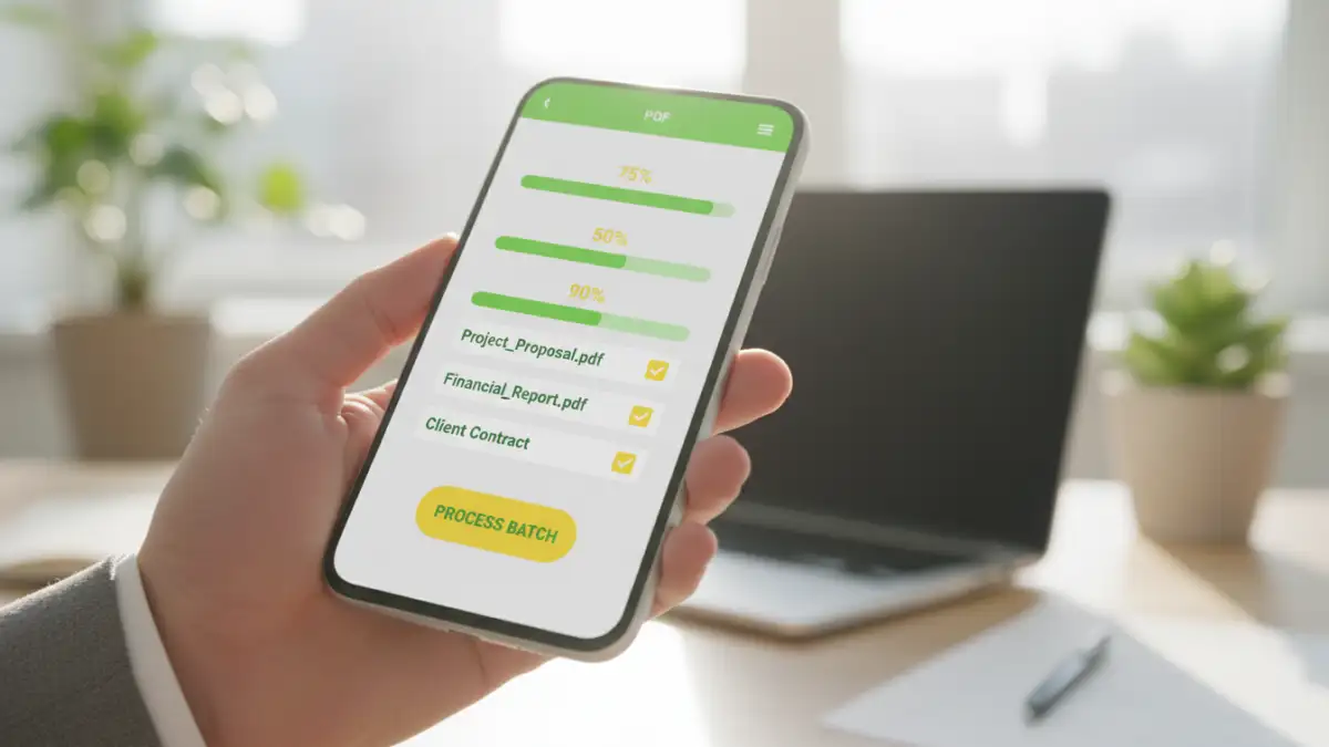 batch pdf password removal Using an online tool on a smartphone for batch PDF password removal