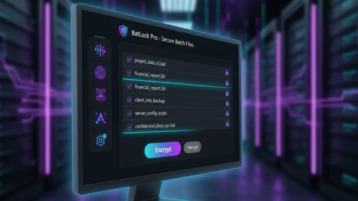 batch protect documents batch protect documents - User interface of software for batch file security