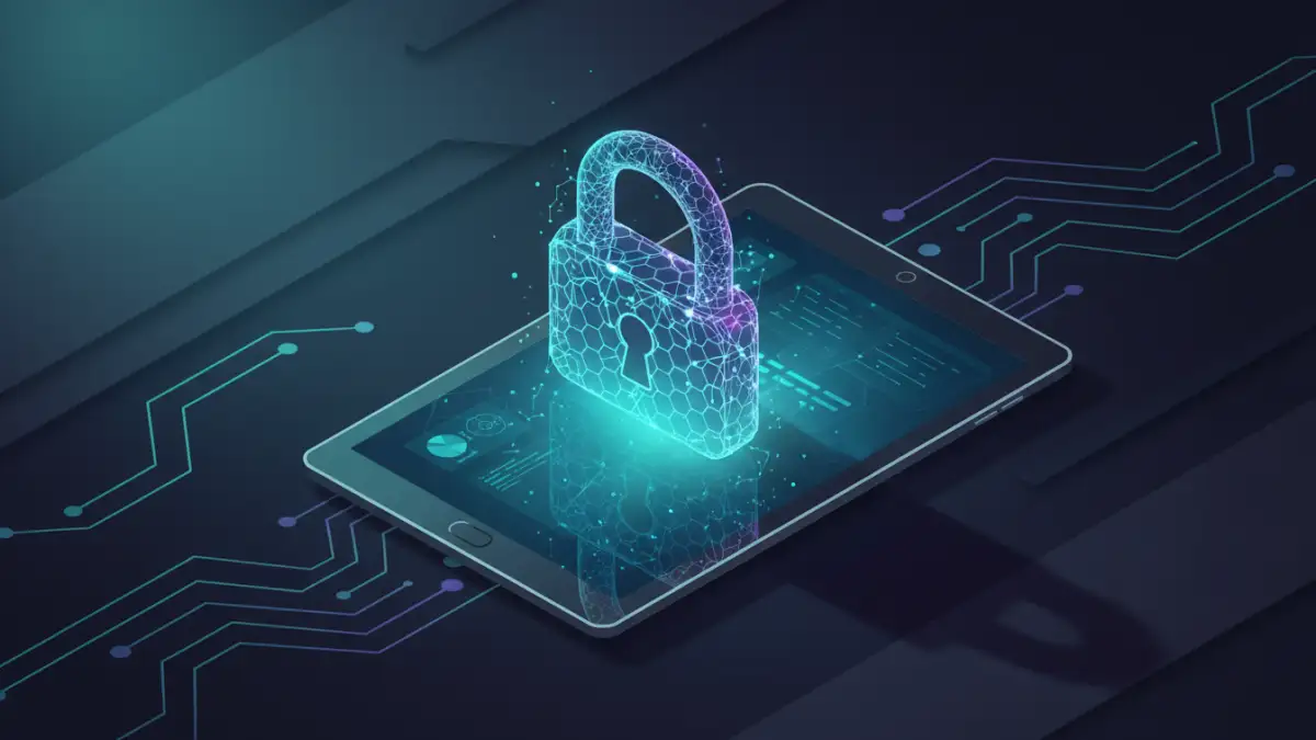A visual representation of the best PDF encryption software securing a digital document.