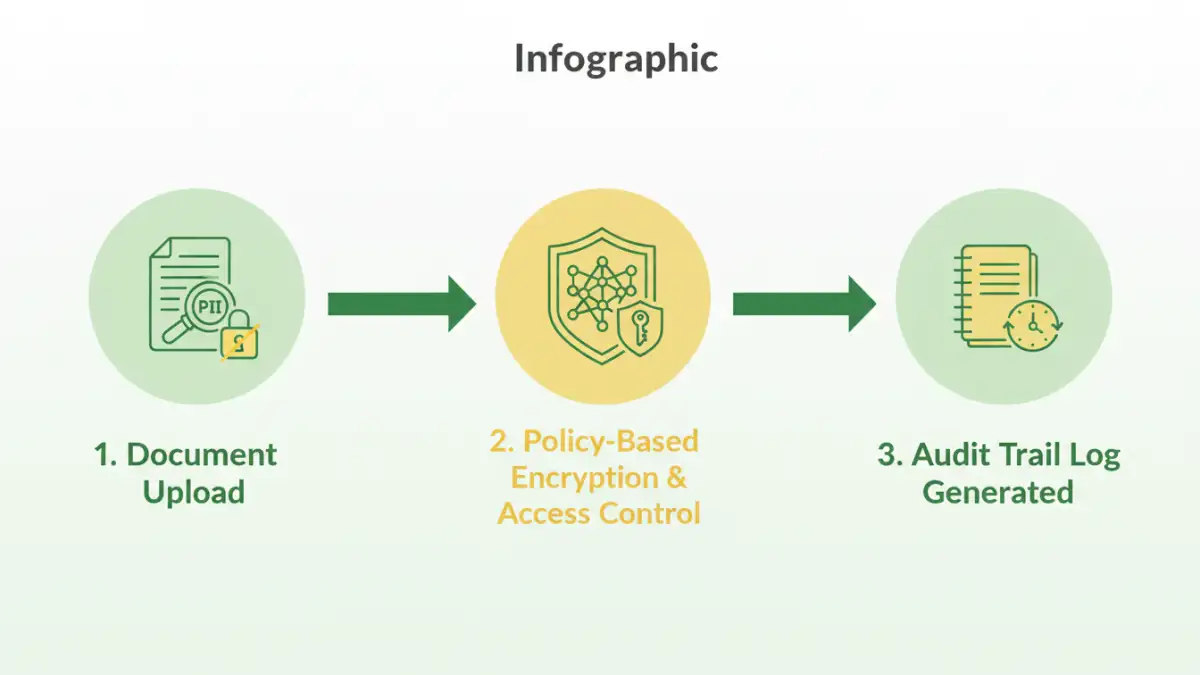 document security compliance tools document security compliance tools - Infographic showing the automated workflow of the new regulatory security update.