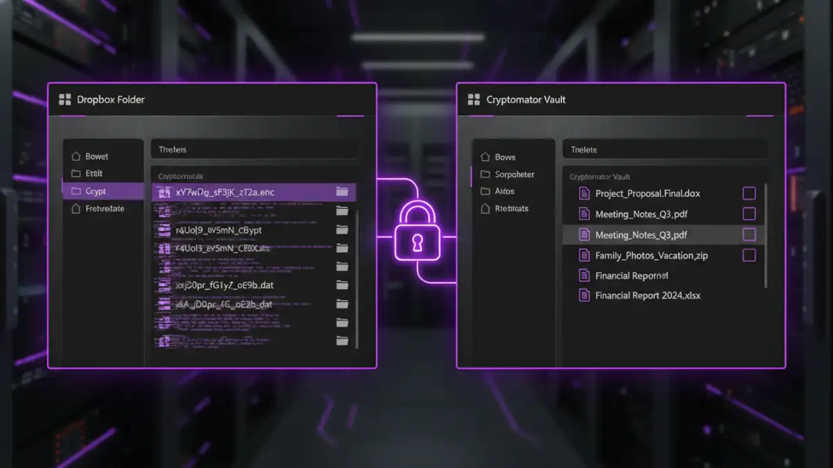 document security in the cloud document security in the cloud - Example of how client-side encryption tools like Cryptomator work with Dropbox