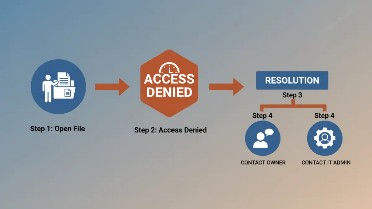 expired document password Infographic explaining the process of dealing with an expired document password.