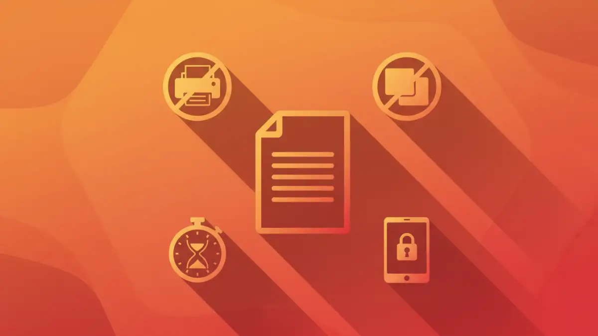 file password protection - Granular access control features of DRM