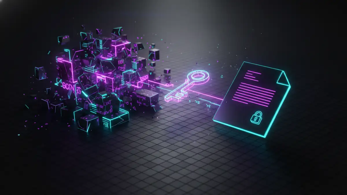 firefox encrypted pdf firefox encrypted pdf - An abstract image showing the process of decrypting a secure file.