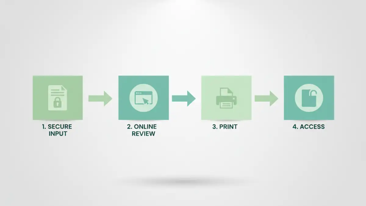 Educational infographic showing forgotten pdf passwords process and key concepts