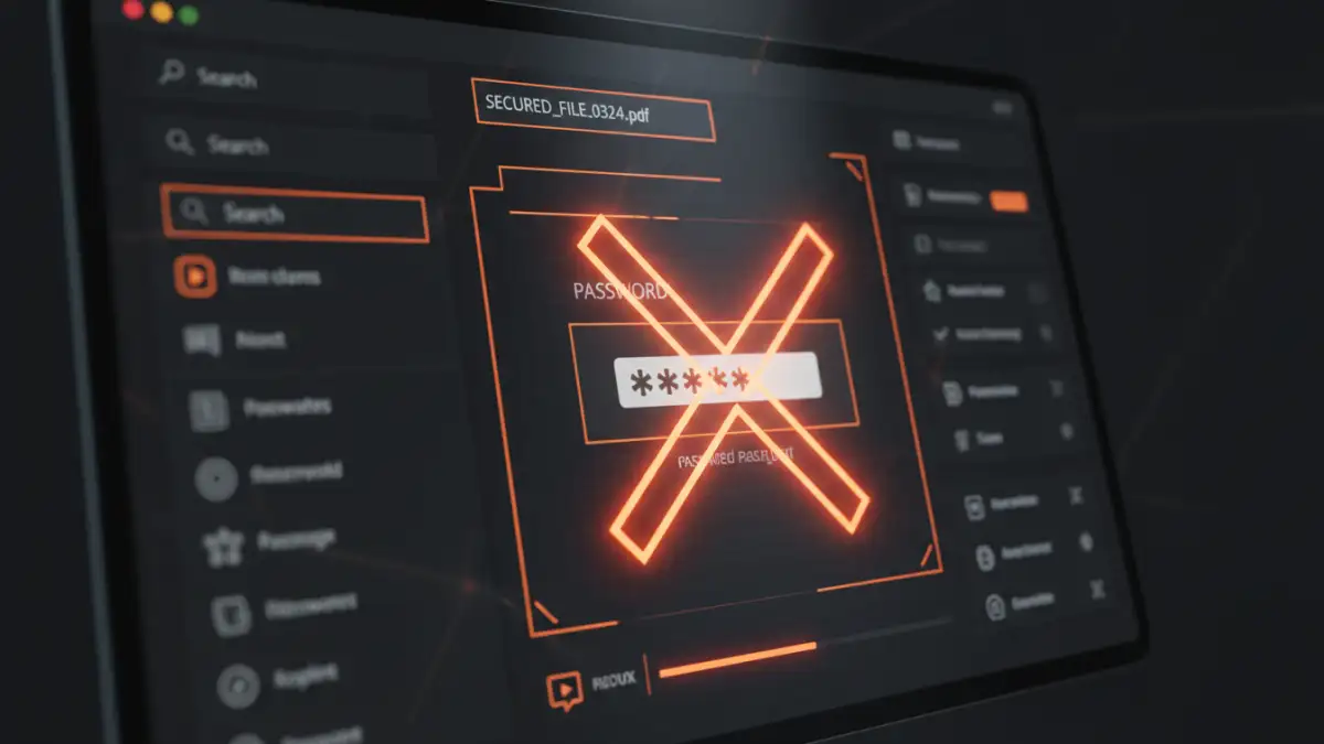 Practical application of a free PDF password remover tool