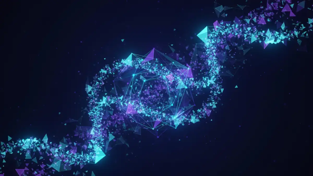 future document encryption - Abstract visualization of advanced document encryption technology