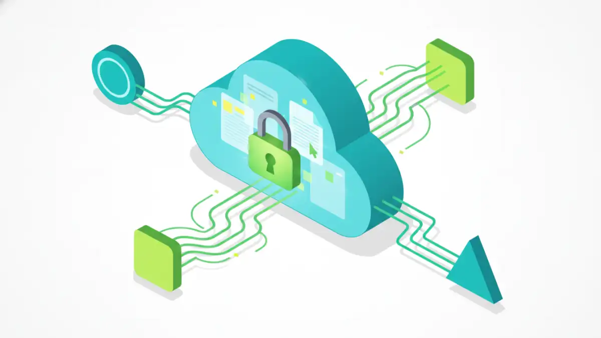 homomorphic file encryption homomorphic file encryption - A diagram showing multiple users collaborating on a document in a secure cloud environment using homomorphic encryption.