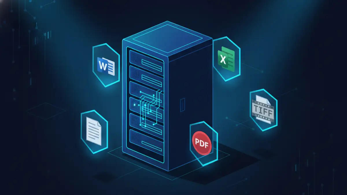 legacy document security - Visual representation of secure storage and protection for various legacy document types