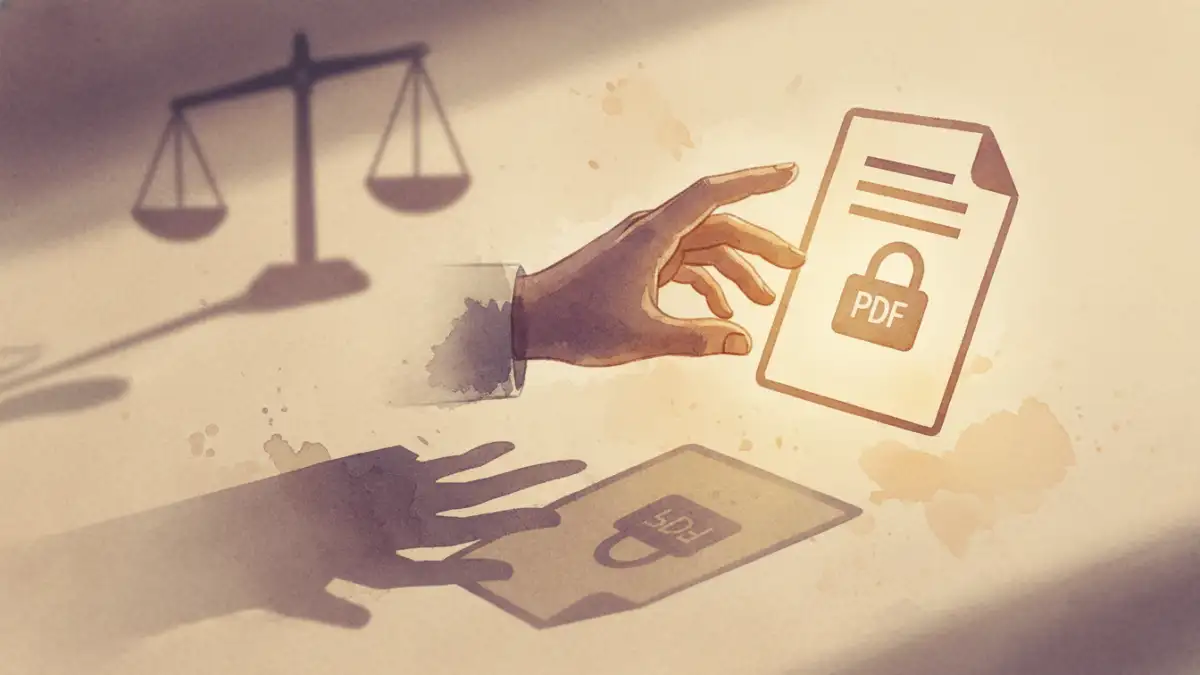 locked pdf file rights - Visual representation of ethical choices regarding locked file access