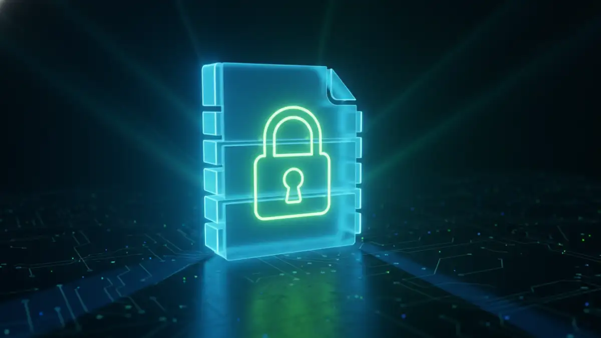 lost rar file password - A locked RAR file with a lost password, depicted with a glowing padlock