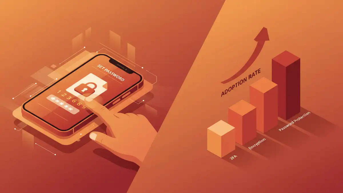 mobile PDF security mobile PDF security - A comparison of user actions versus security feature adoption for securing files on a phone.