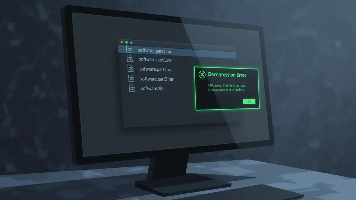 multi part archive issues - Identifying and fixing CRC errors in multi-part archives