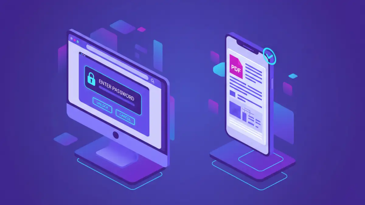 optimize pdf for web - Comparing secure PDF viewing on desktop and mobile after optimization