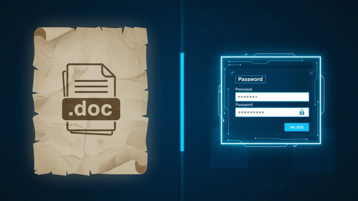 password protect older document - Applying password protection to older document types using modern tools