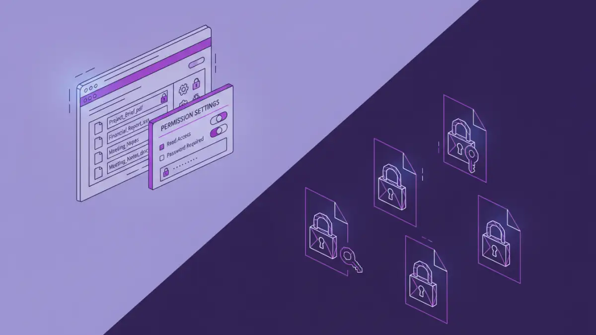 Practical implementation of password protected document access using cloud storage and file locks