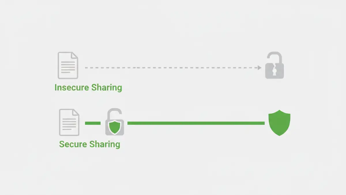 password protected files Comparison of secure versus insecure methods for sharing password protected files.