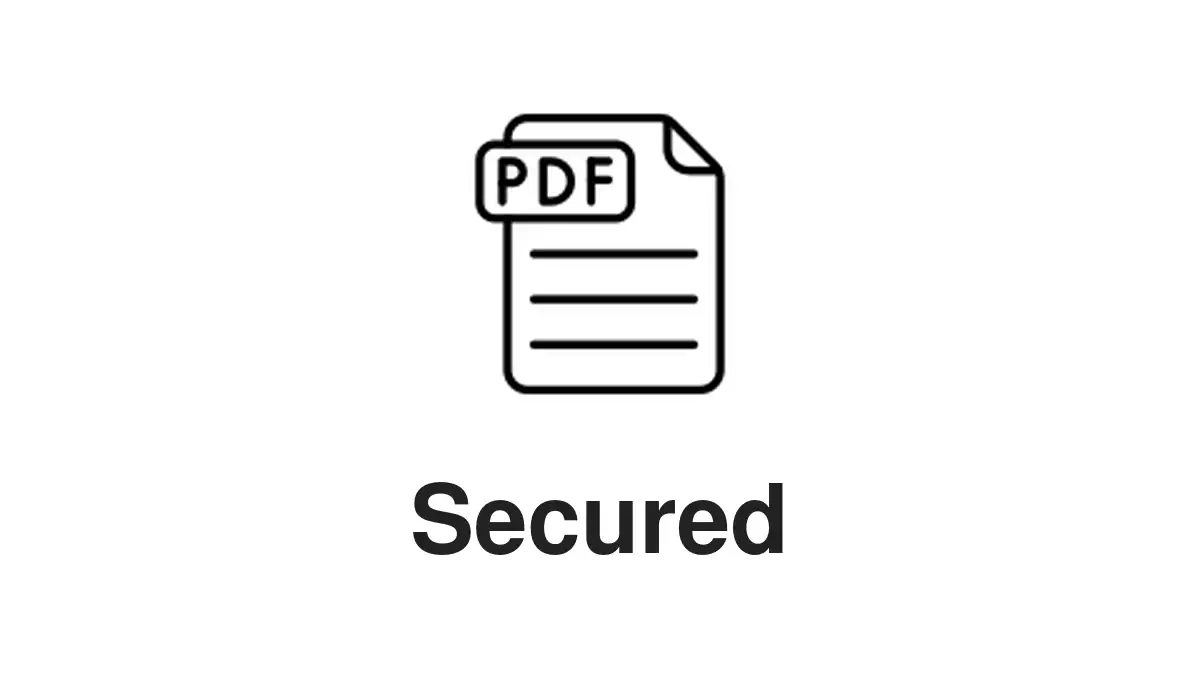 Infographic showing steps to create a password protected PDF for photos