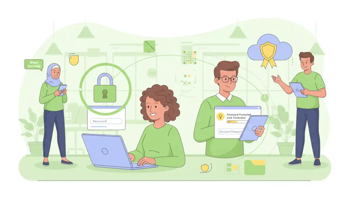 password protected sharing Users benefiting from secure and convenient password protected sharing methods