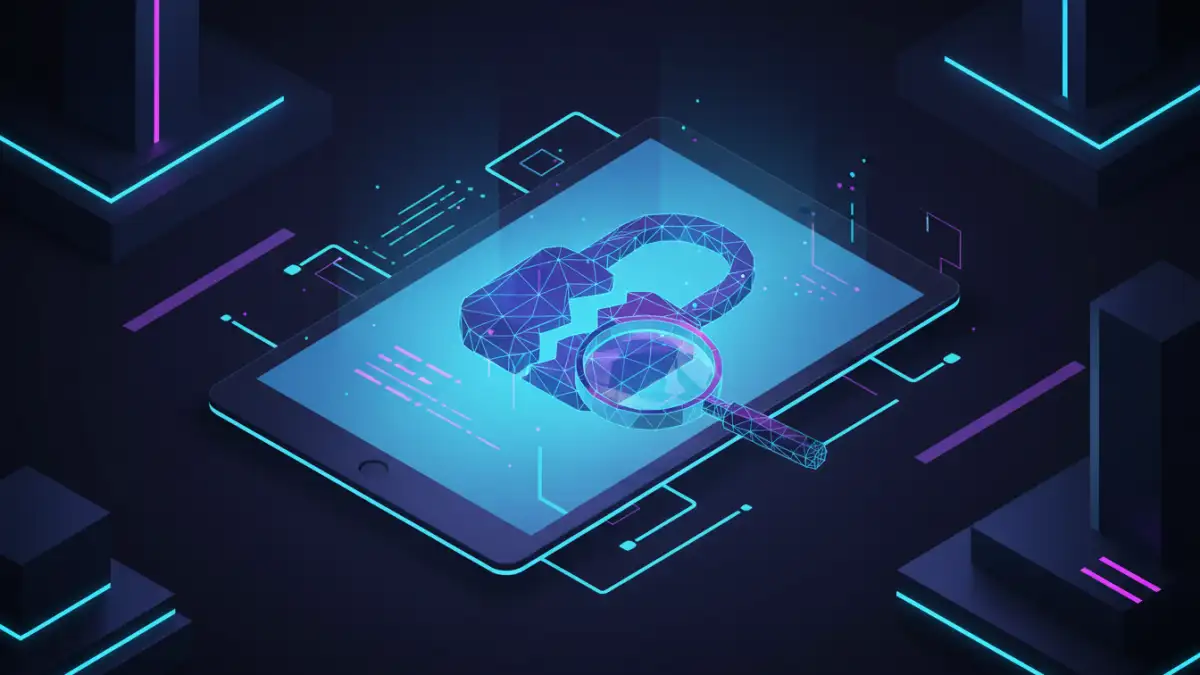 An analysis of password recovery tool security showing a broken lock on a document