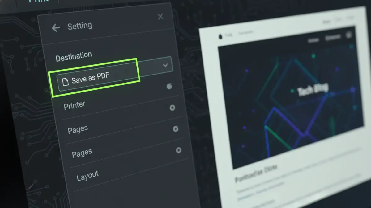 pdf password prompt loop pdf password prompt loop - A detailed view of the 'Save as PDF' option in a browser's print menu.