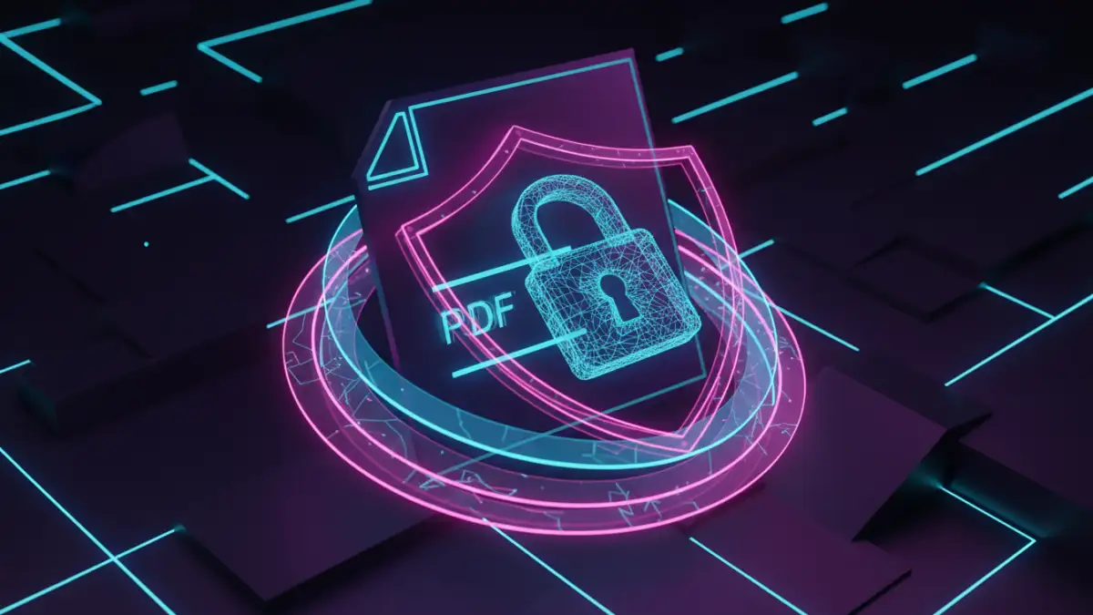 pdf security habit - Visual representation of PDF encryption methods and security layers