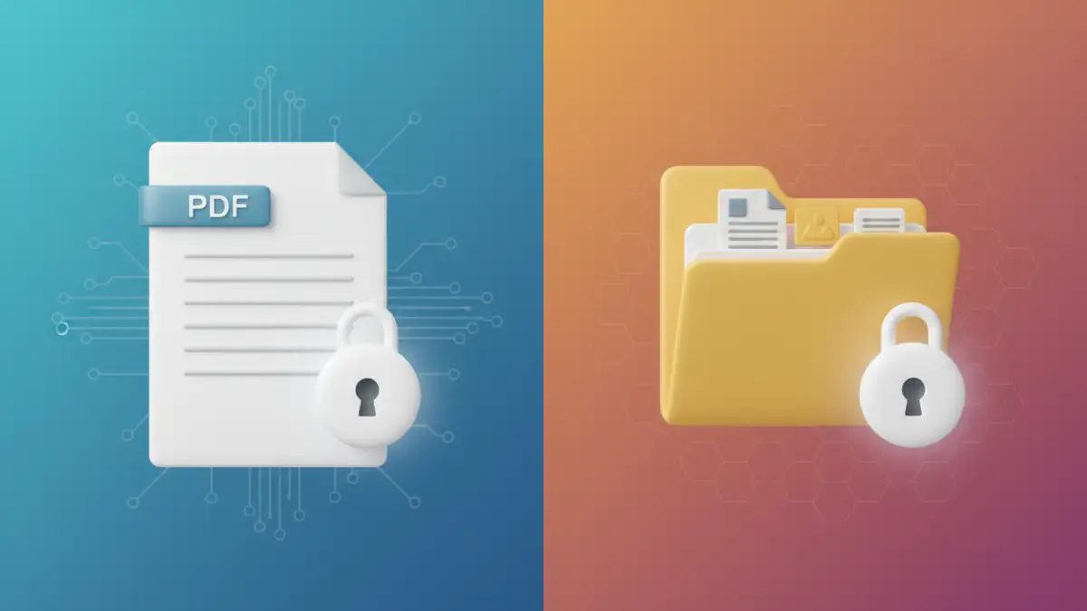 pdf vs zip password - Password protected PDF vs Zip for secure file sharing comparison