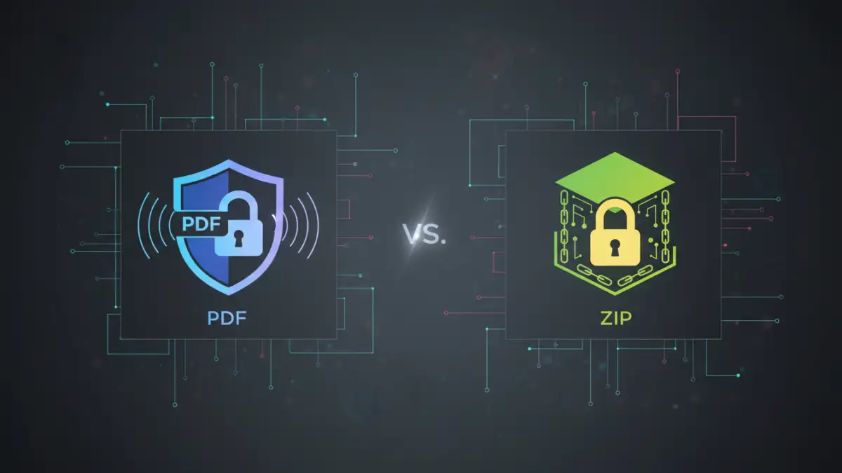pdf vs zip password - Securing sensitive data with password protected files