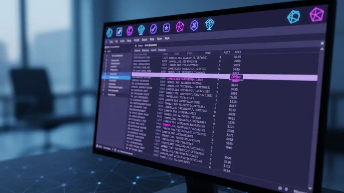 A hex editor showing the DPB key used to manage a protected VBA password.