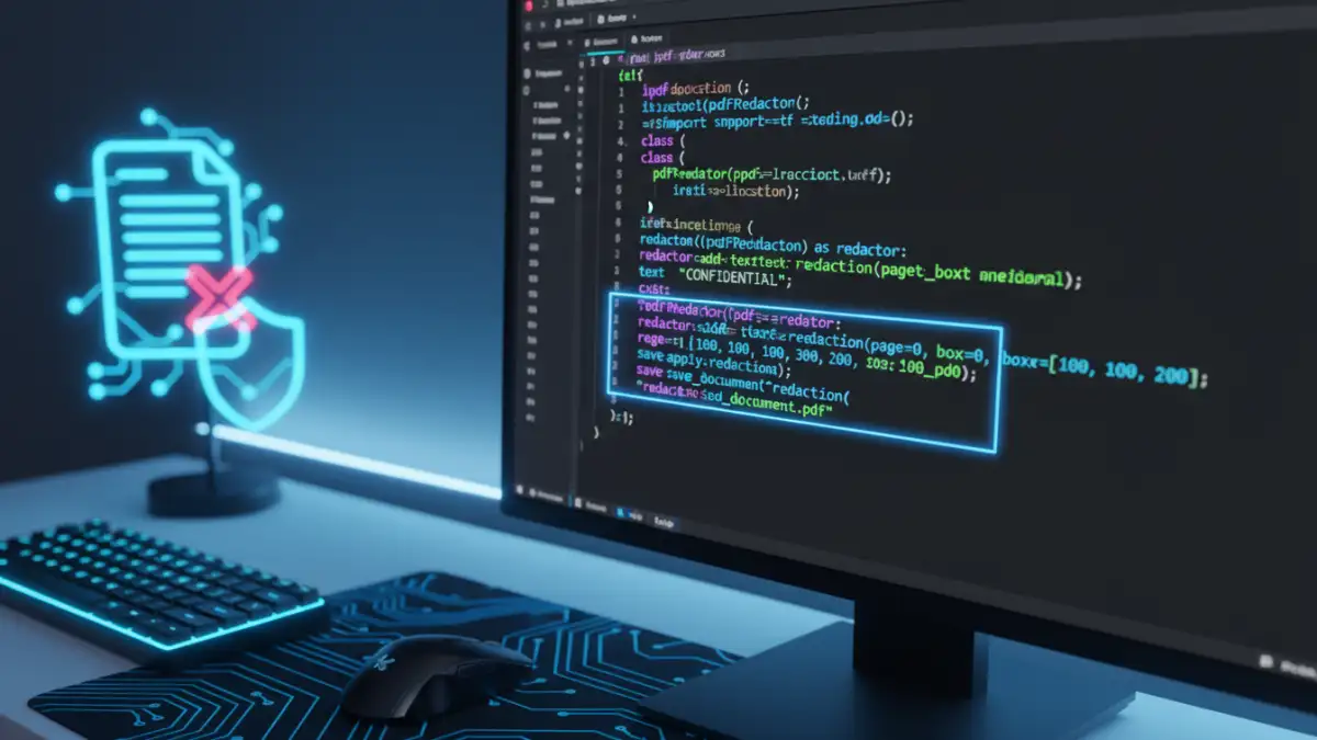 redacting sensitive pdf - A Python code snippet for making an API call to a PDF redaction service.