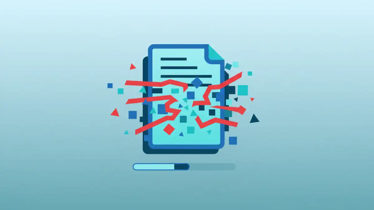secure document deletion - Illustration of a file shredder securely deleting a document.
