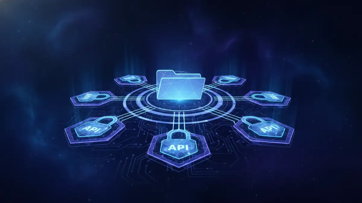 secure document sharing api - Visual metaphor for secure document sharing via API