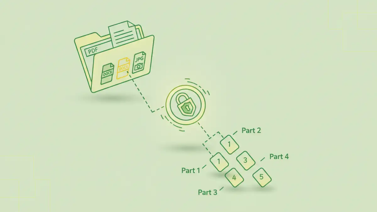 secure document sharing secure document sharing - Visualizing the splitting and encryption of large document bundles