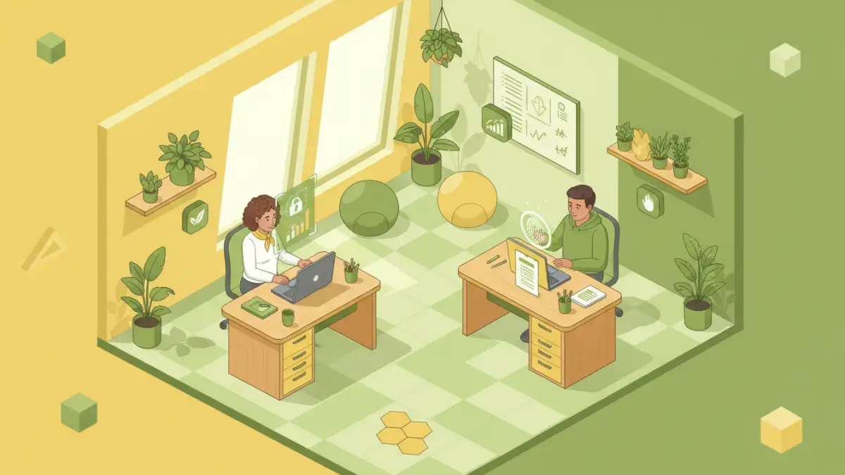 secure documents biometric access secure documents biometric access - Team members using different biometric solutions for business to access corporate files on their devices.