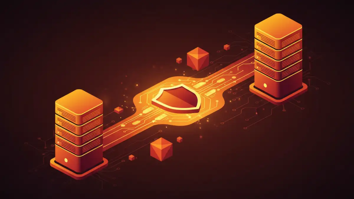 secure encrypted documents - Visual of secure file transfer protocols for large documents