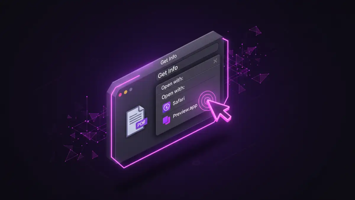 secure pdfs in safari secure pdfs in safari - Illustration of changing the default PDF viewer from Safari to Preview on macOS.