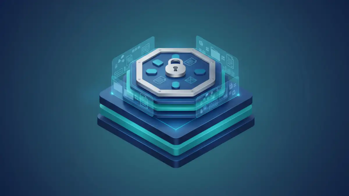 Secure digital vault representing sensitive document portfolio protection