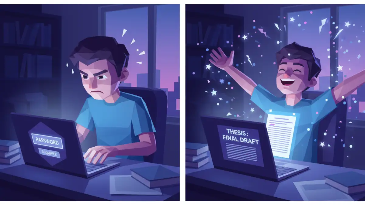 unlocking password protected file unlocking password protected file - A student's story of unlocking a password protected thesis file against a deadline