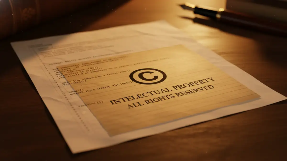 vba file password - VBA code protected by a copyright document, symbolizing intellectual property rights.